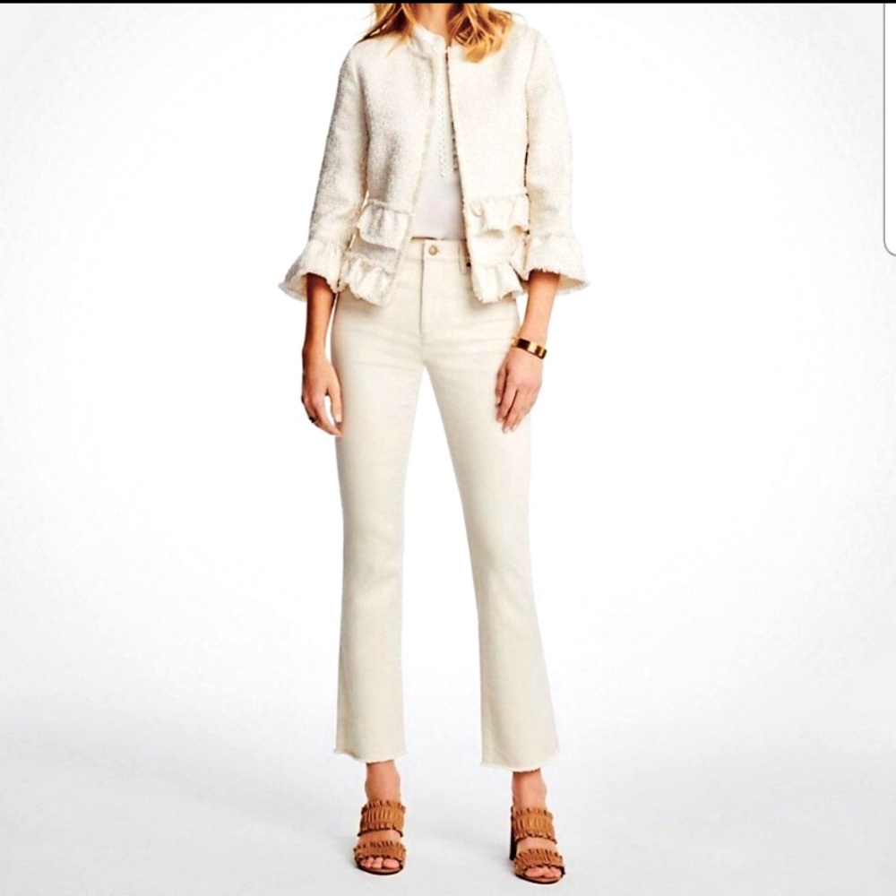 Ann Taylor The Flare Crop Denim